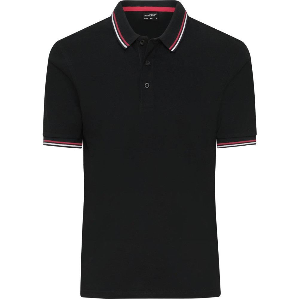 Polo piqué épais rayé 210 g homme – Daiber JN 1306