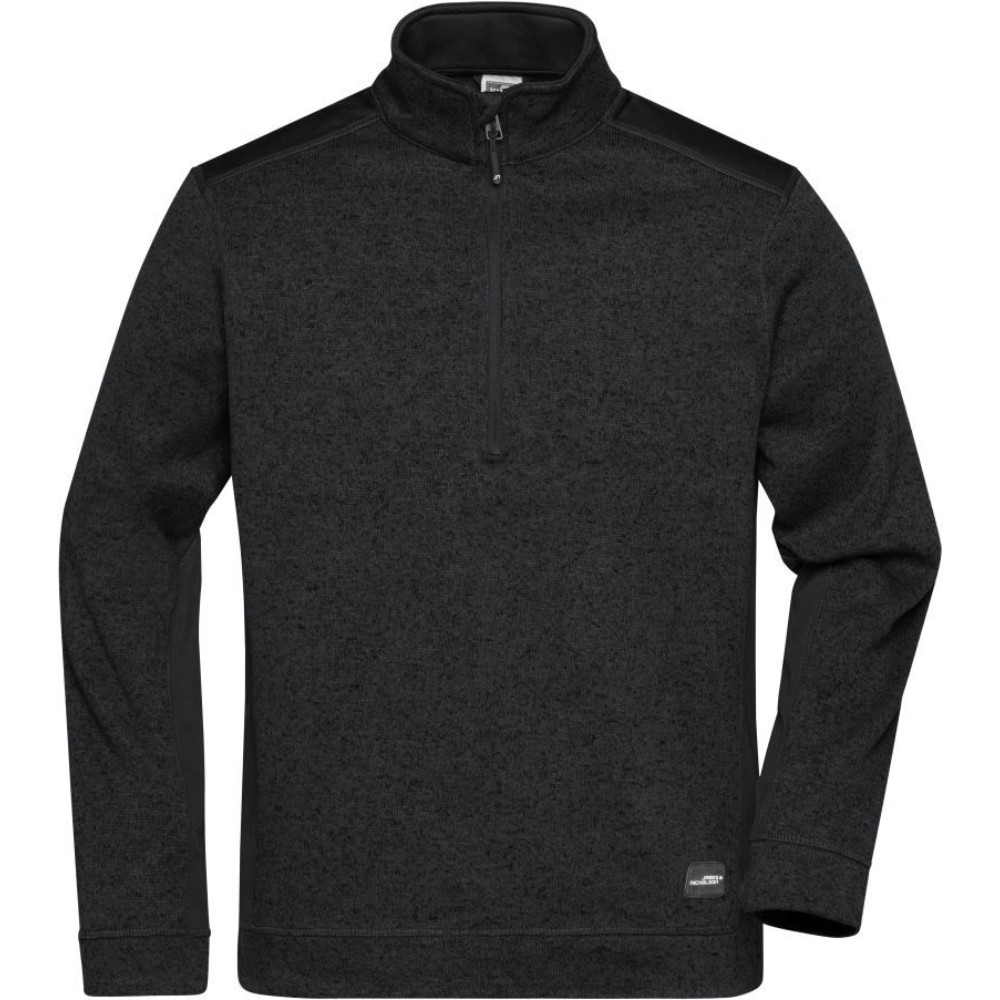 Pull polaire tricoté col zippé de travail 280 g (ligne Strong) homme – Daiber JN 864