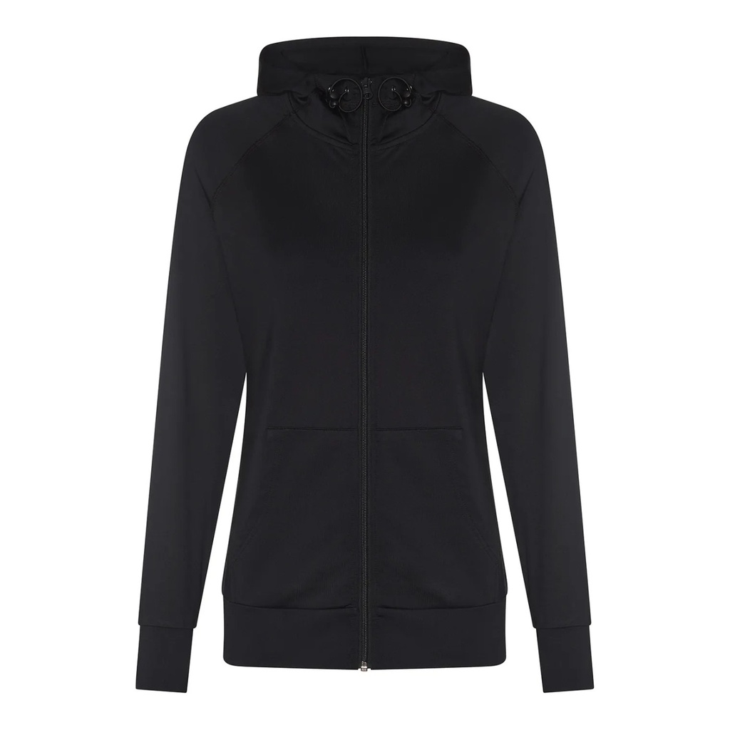 Sweat-shirt à capuche Girlie zippé contrasté – Just Cool JC058
