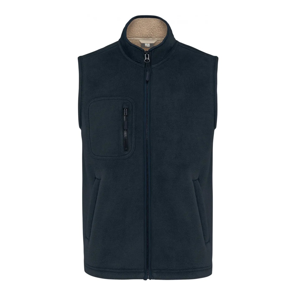 Bodywarmer polaire avec intérieur sherpa unisexe – WK WK610