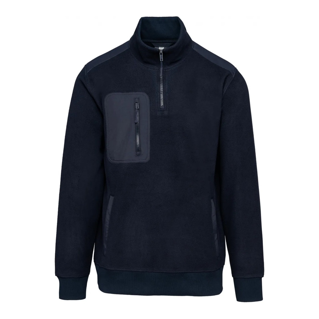 Polaire écoresponsable col zippé unisexe – WK WK905