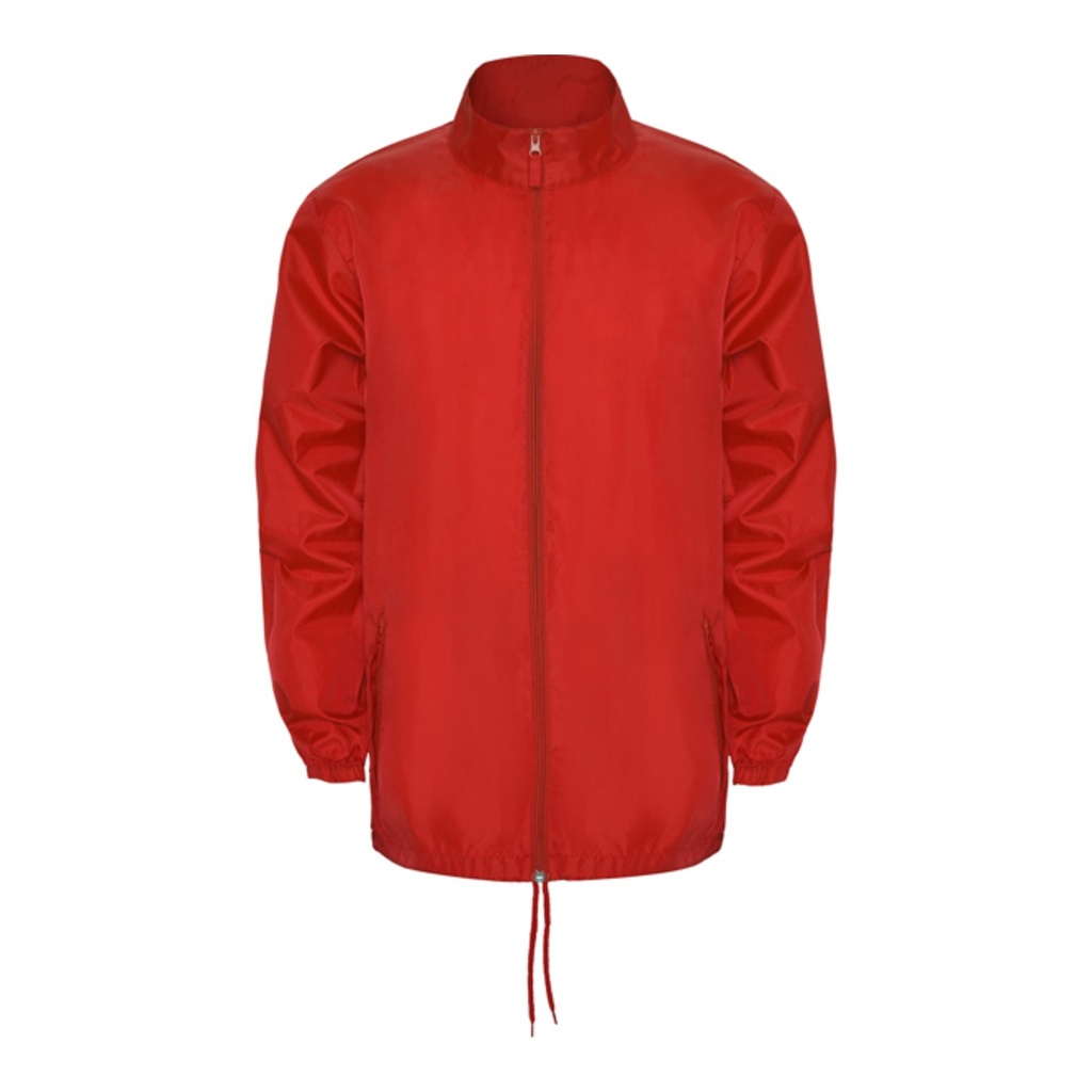 Veste imperméable avec col montant et capuche amovible avec cordon de serrage Island – Roly CB5200