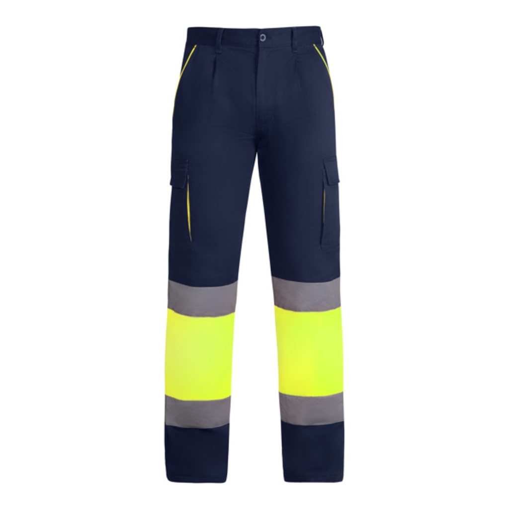 Pantalon long multi-poches bicolore haute visibilité Enix – Roly HV9321