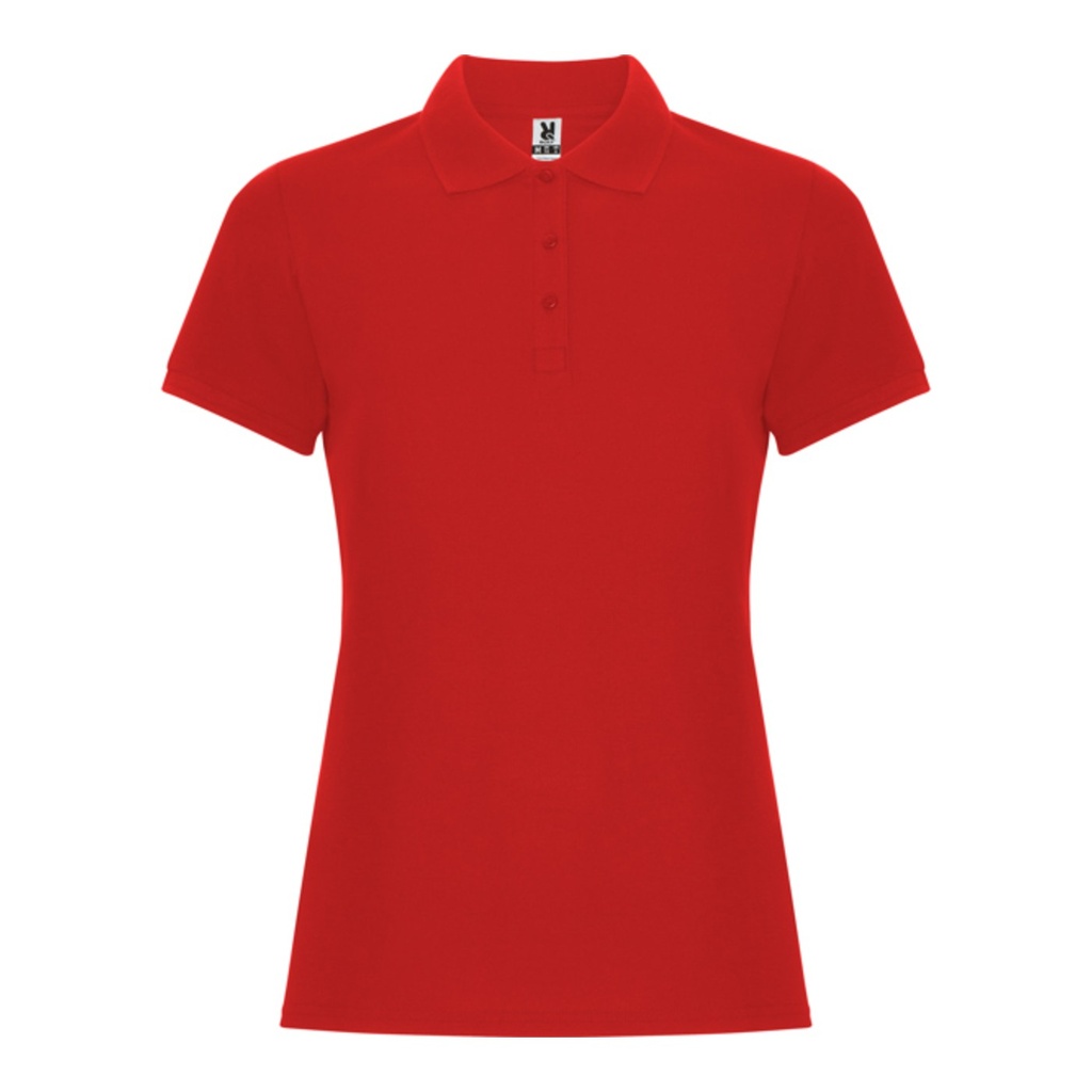 Polo ajusté à manches courtes en coton avec traitement anti-boulochage Pegaso femme Premium – Roly PO6644