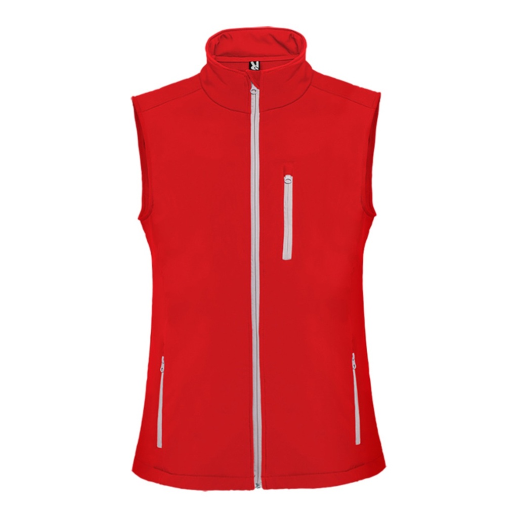 Gilet softshell 2 couches avec fermeture à glissière contrastée sur le devant Nevada – Roly RA1199