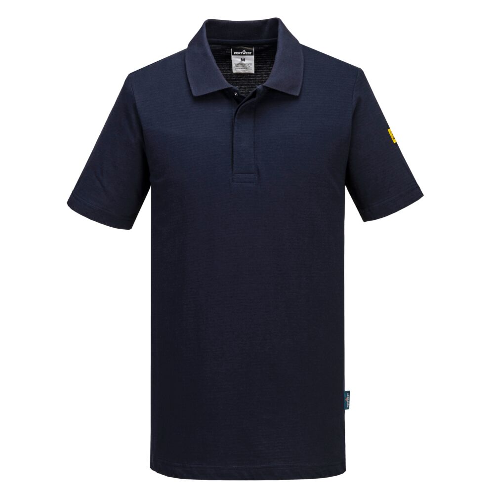 Polo antistatique ESD manches courtes – Portwest AS21