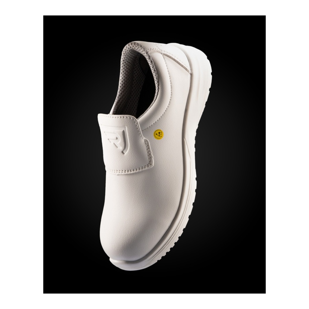 Chaussures de sécurité en tissu microfibre avec insert élastique pour un ajustement facile, offrant confort, légèreté et praticité pour les journées de travail exigeantes Salt – Roly ZL8386