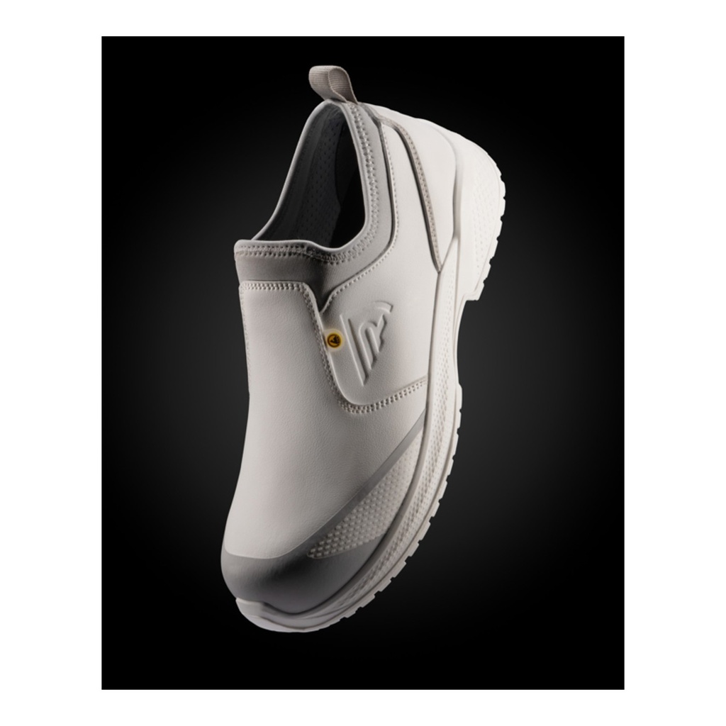 Chaussures de travail en tissu en maille 3D avec une fermeture en lycra à la cheville qui s'adapte parfaitement pour empêcher l'entrée de débris Pearl – Roly ZL8387