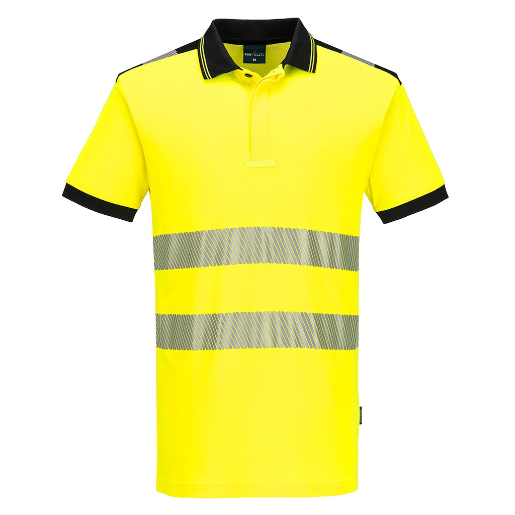 Polo Haute Visibilité PW3 Cotton Comfort Manches Courtes Portwest PW317