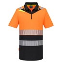 Polo haute visibilité zippé DX4 classe 1 – Portwest DX435