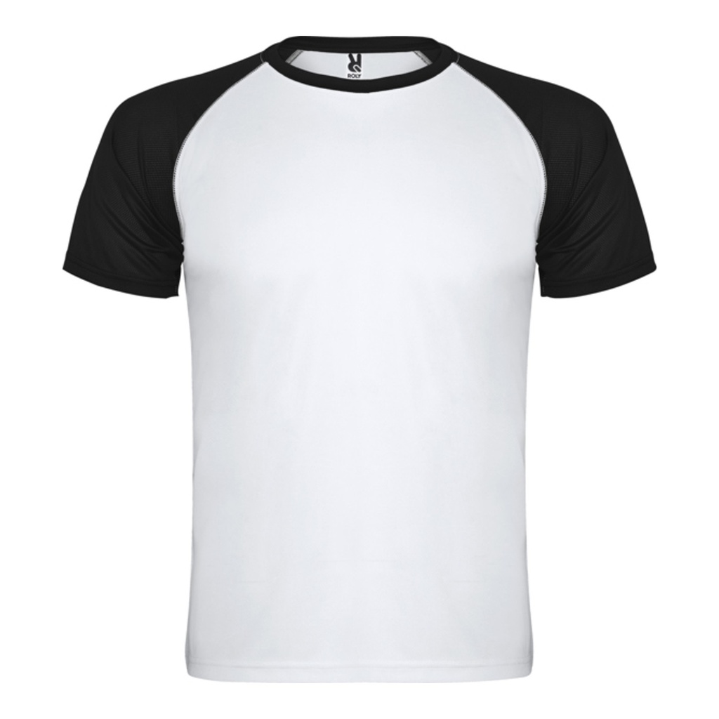T-shirt technique respirant enfant bicolore à manches raglan Indianapolis – Roly CA6650