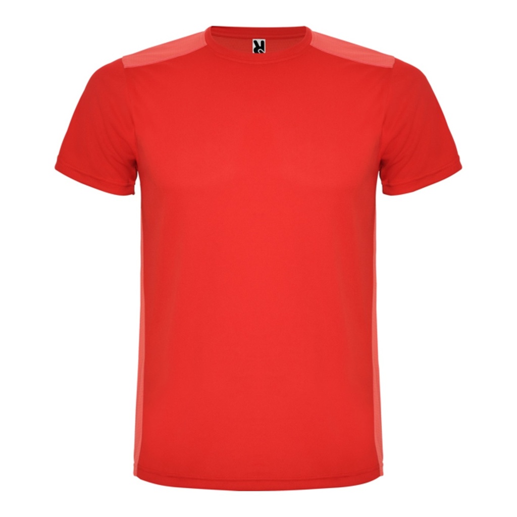 T-shirt technique respirant enfant bicolore à manches courtes Detroit – Roly CA6652