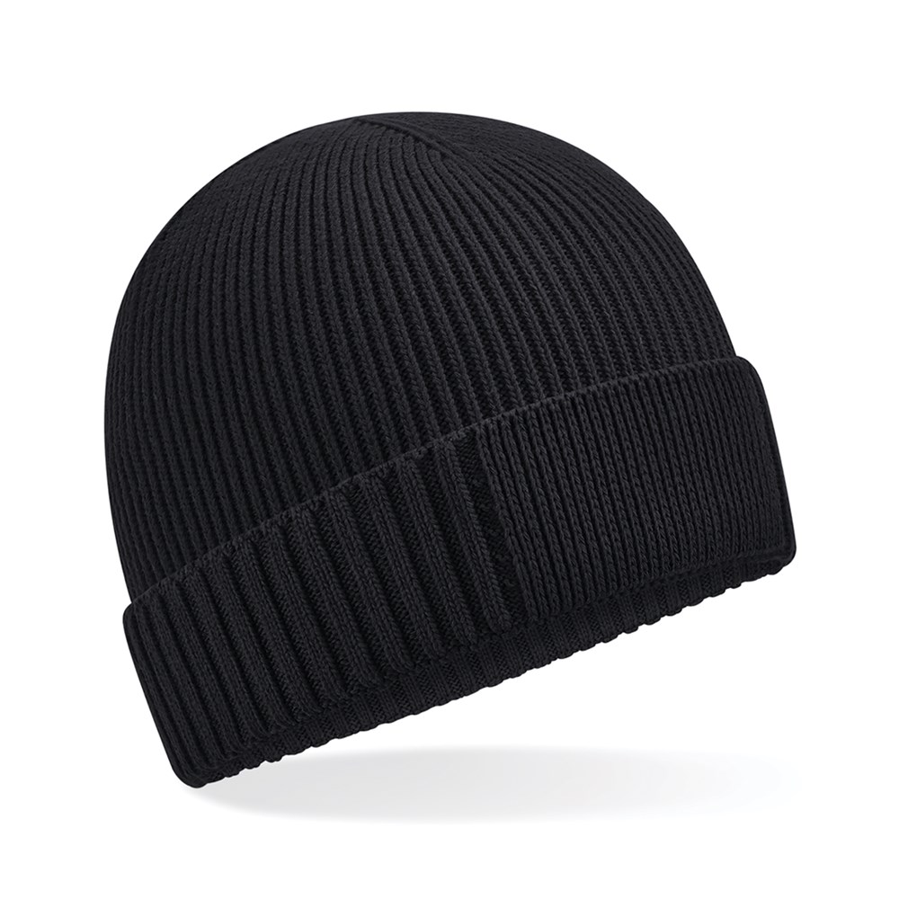 Bonnet en coton biologique avec patch technique – Beechfield B438N