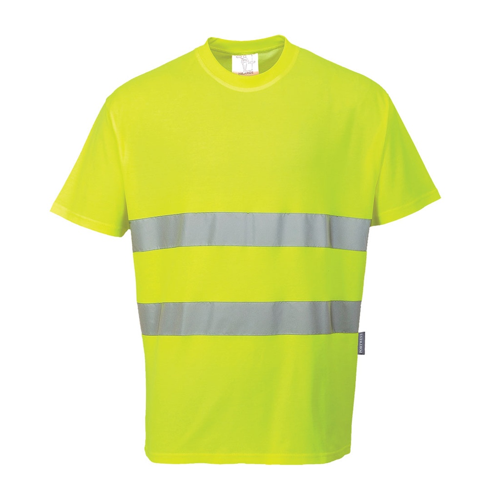 T-shirt haute visibilité coton bandes HiVisTex – Portwest S172