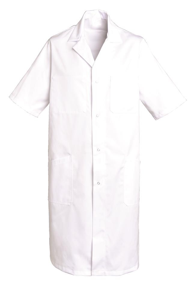 Blouse mixte manches courtes à pressions Oscar coton – SNV OSCARMC2