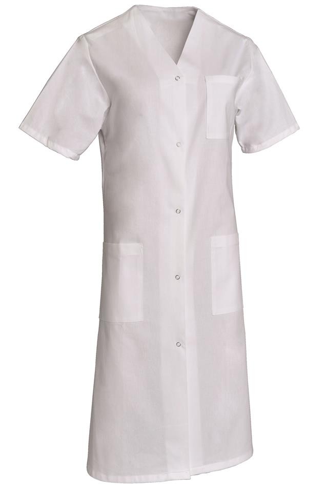 Blouse femme manches courtes à pressions Rosine polycoton – SNV ROSINEMC