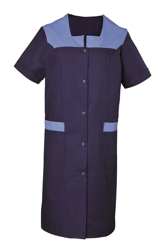 Blouse femme manches courtes à pressions Diane polycoton – SNV DIACP020