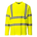 T-shirt haute visibilité manches longues coton Comfort – Portwest S278