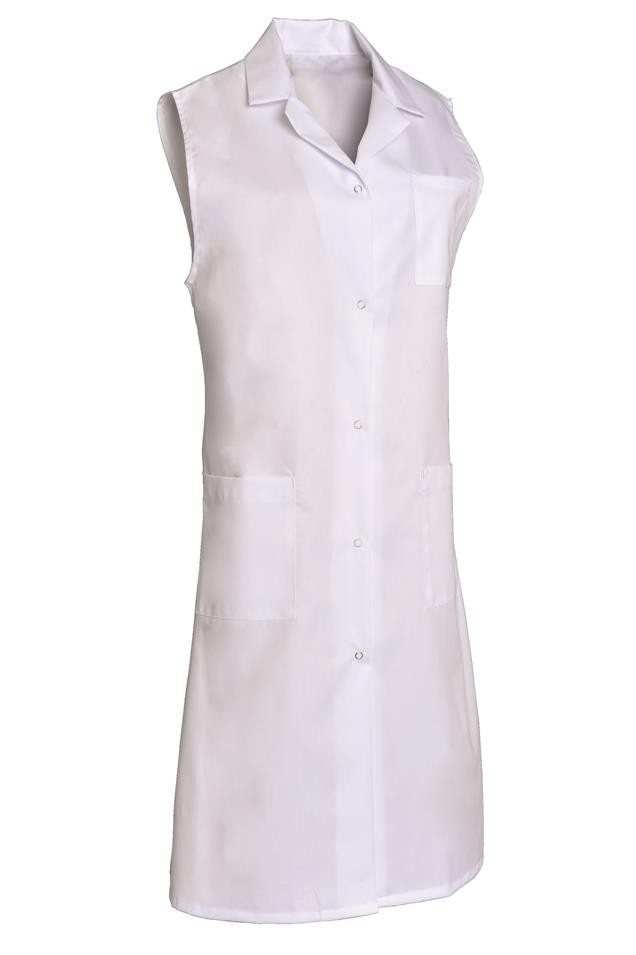 Blouse femme sans manches à pressions Madona polycoton – SNV MADSP000