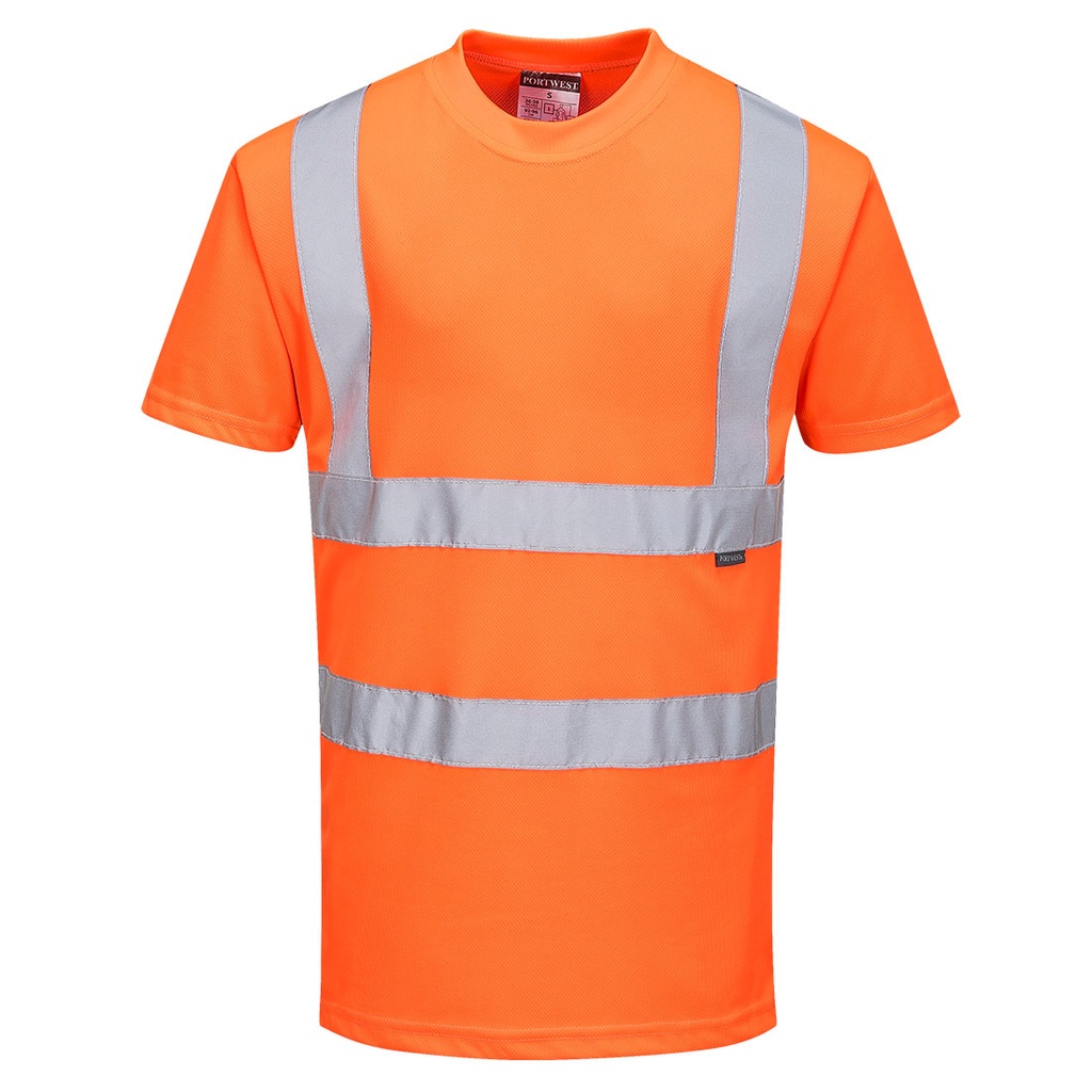 T-shirt haute visibilité orange RIS ferroviaire – Portwest RT23