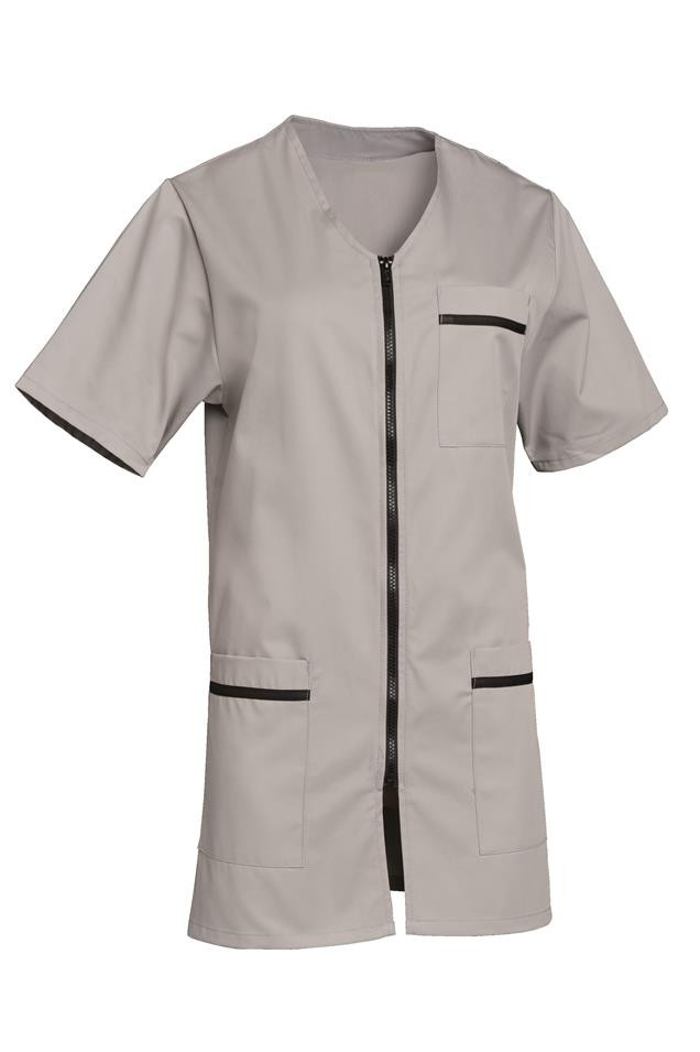Tunique femme manches courtes zippée Lena polycoton – SNV LENAMCG0