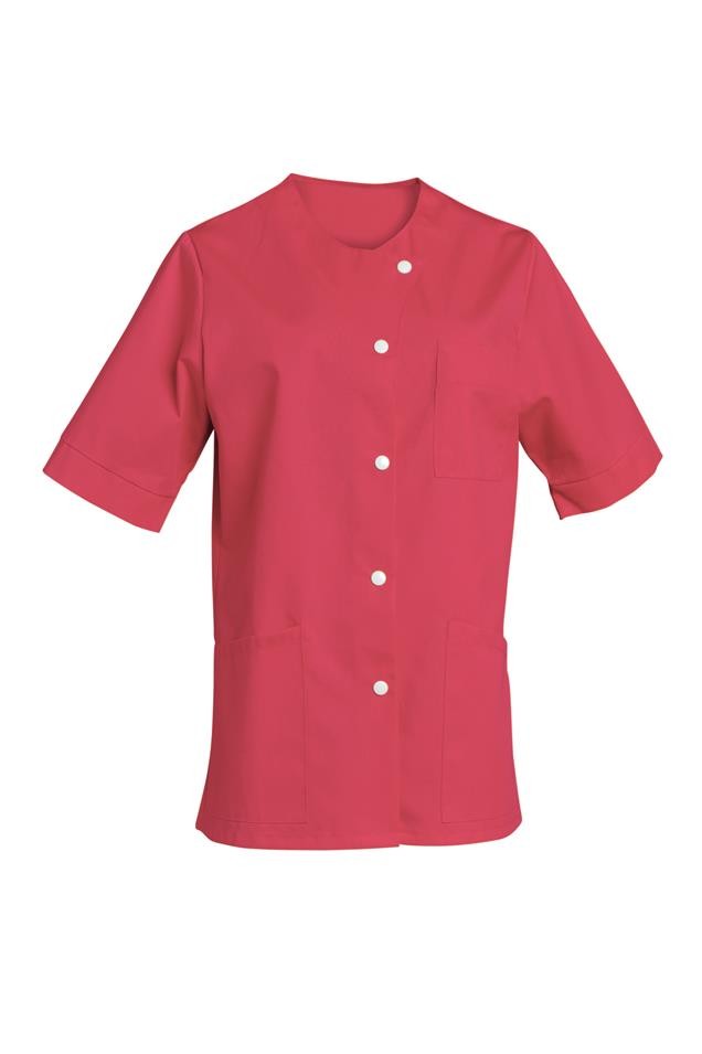 Tunique femme manches courtes à pressions Angele polycoton – SNV ANGCP000