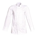 Veste de cuisine mixte manches longues à pressions David polycoton – SNV DAVLP003