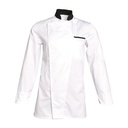 Veste de cuisine mixte manches longues à pressions Alex coton/polyester – SNV ALEXMLP0