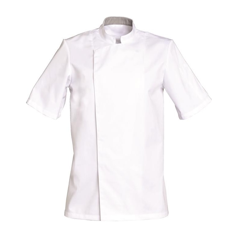 Veste de cuisine mixte manches courtes à pressions Cookie coton – SNV COOKIEMC2