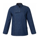 Veste de cuisine mixte manches longues à pressions Cookie stretch – SNV COOKIEML0
