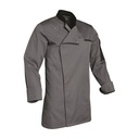 Veste de cuisine homme manches longues à pressions Florent polycoton – SNV FLORENML