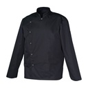 Veste de cuisine homme manches longues à pressions Gabin polycoton – SNV GABINML