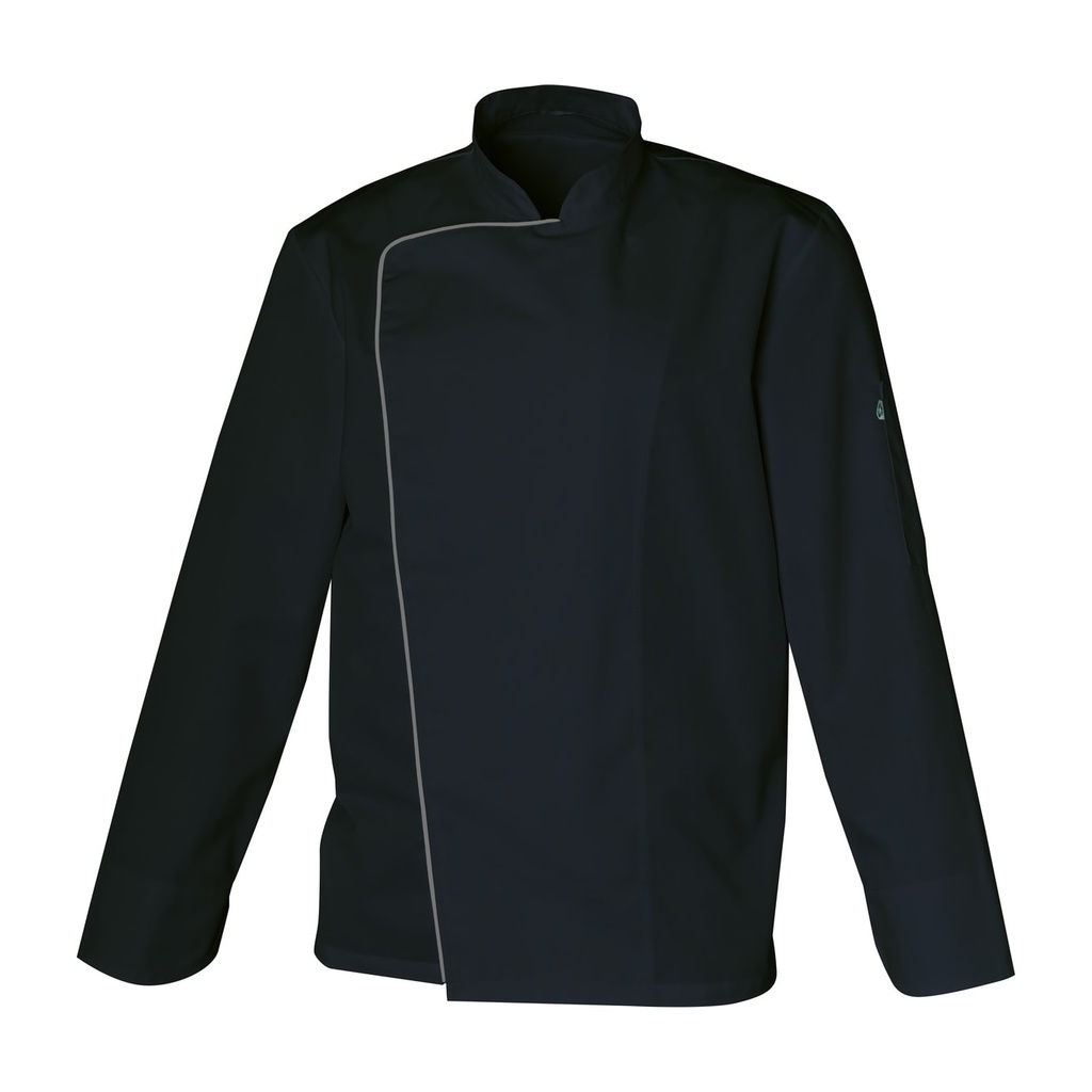 Veste de cuisine mixte manches longues à pressions Marc polycoton – SNV MARCML0