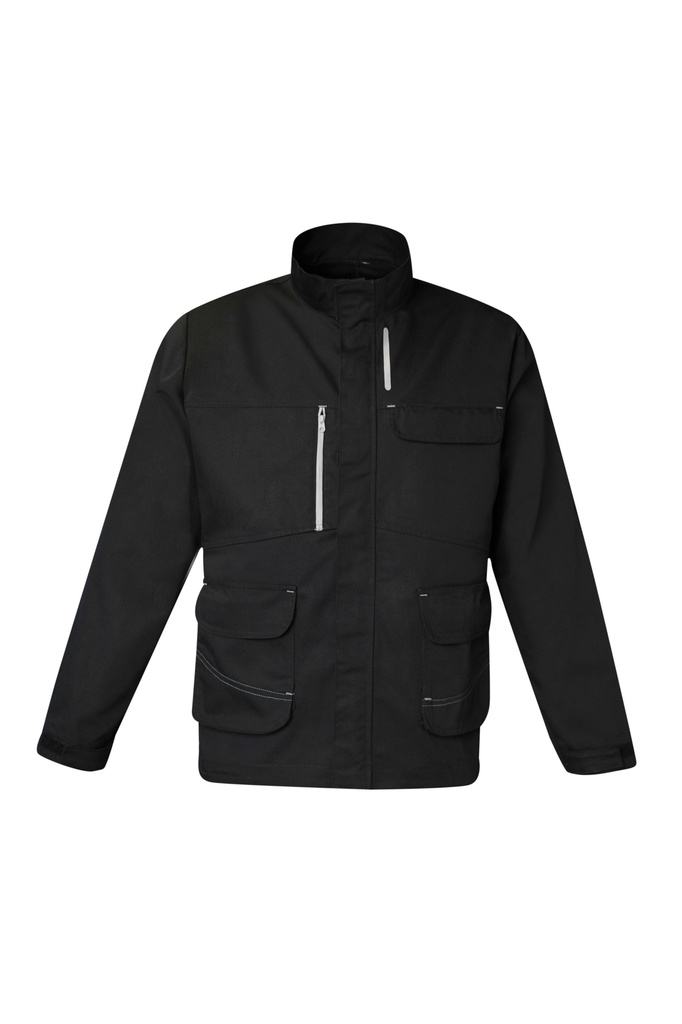 Blouson homme manches longues zippée Jerry Canvas polycoton – SNV JERRY00