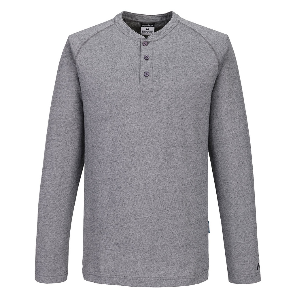 T-shirt Henley manches longues KA3 – Portwest KA370