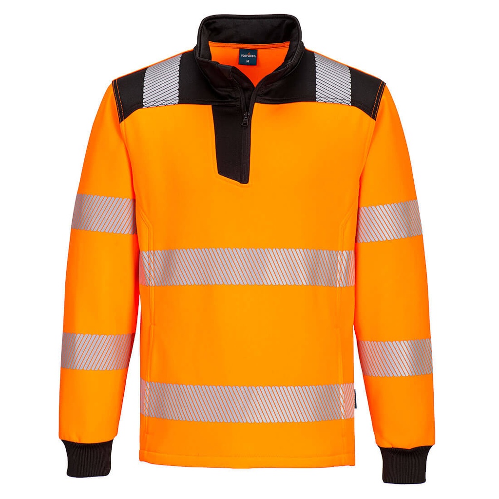 Sweat-shirt haute visibilité col zippé PW3 – Portwest PW326