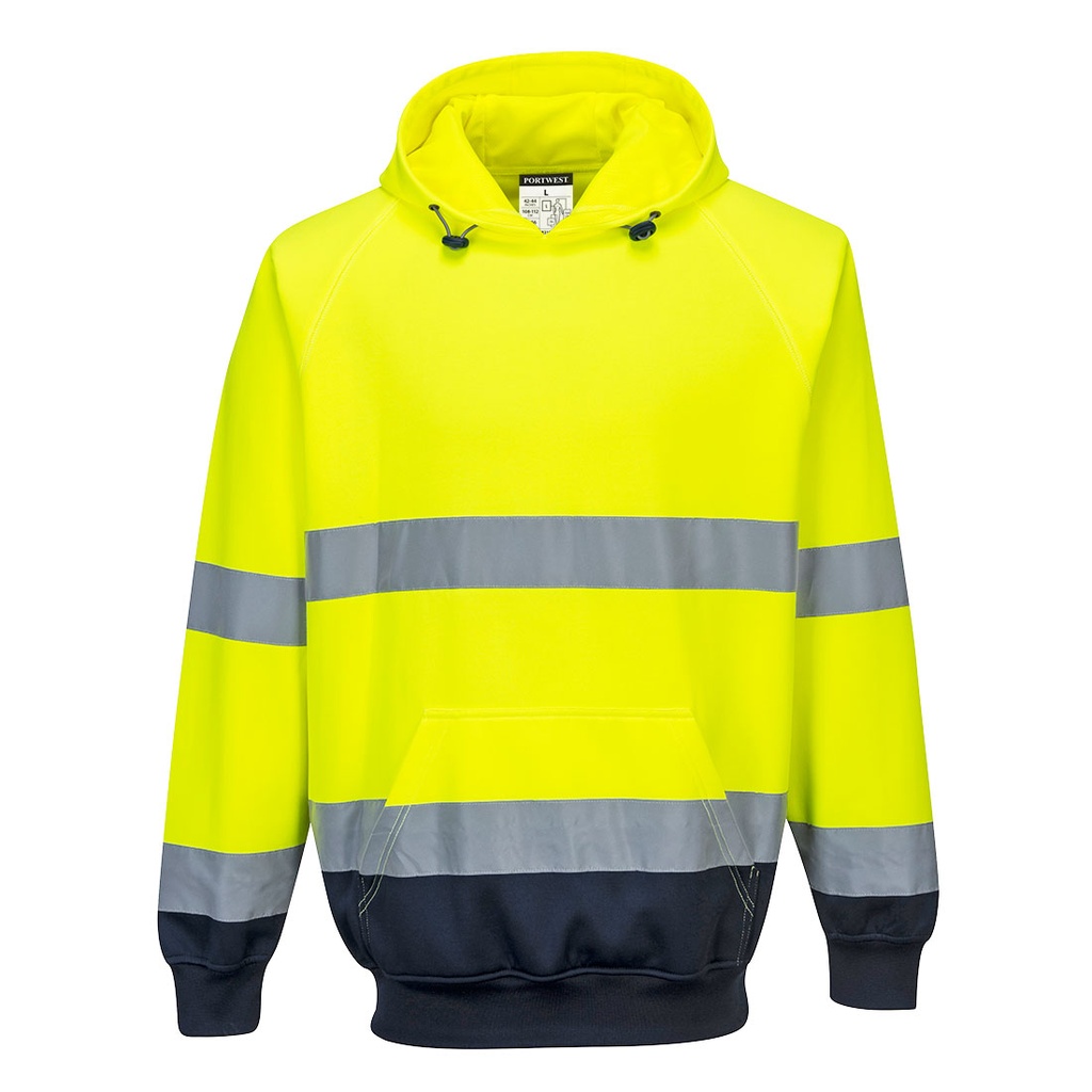 Sweat à capuche haute visibilité bicolore – Portwest B316