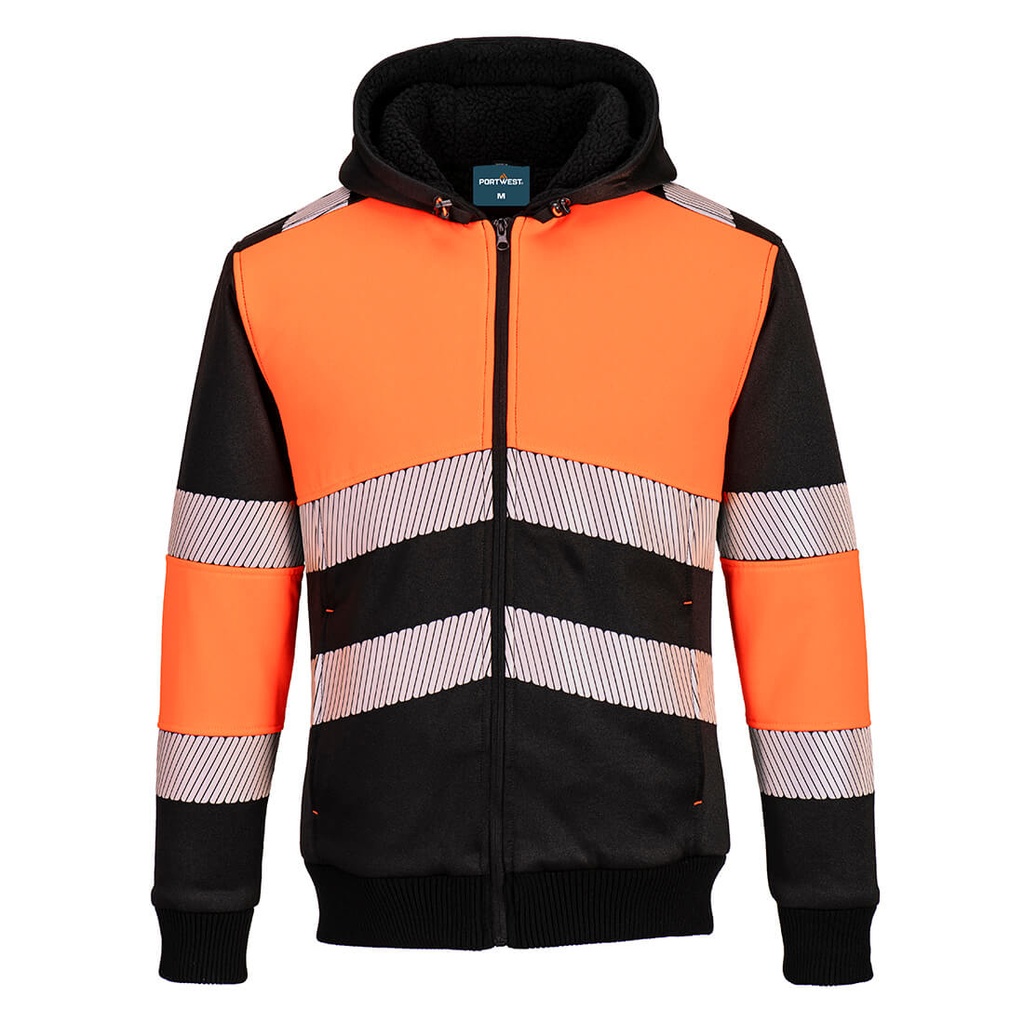 Sweat à capuche d'hiver zippé classe 1 PW3 – Portwest PW377
