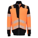 Sweat-shirt ignifugé haute visibilité zippé orange PW3 – Portwest FR756