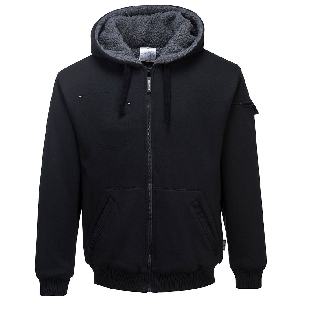 Blouson à capuche doublé sherpa Pewter – Portwest KS32