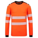 T-shirt ignifugé haute visibilité orange manches longues PW3 – Portwest FR736