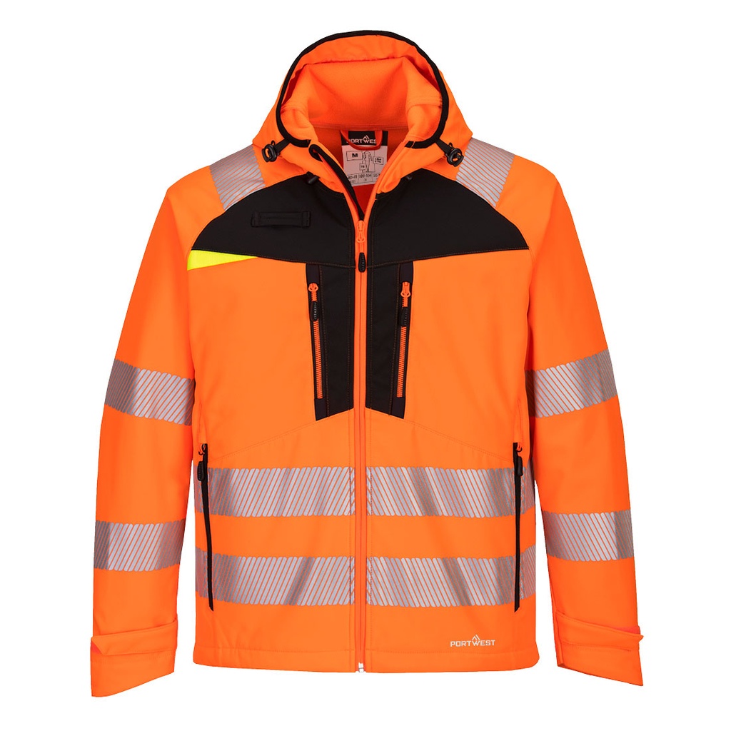 Veste softshell haute visibilité à capuche DX4 – Portwest DX475