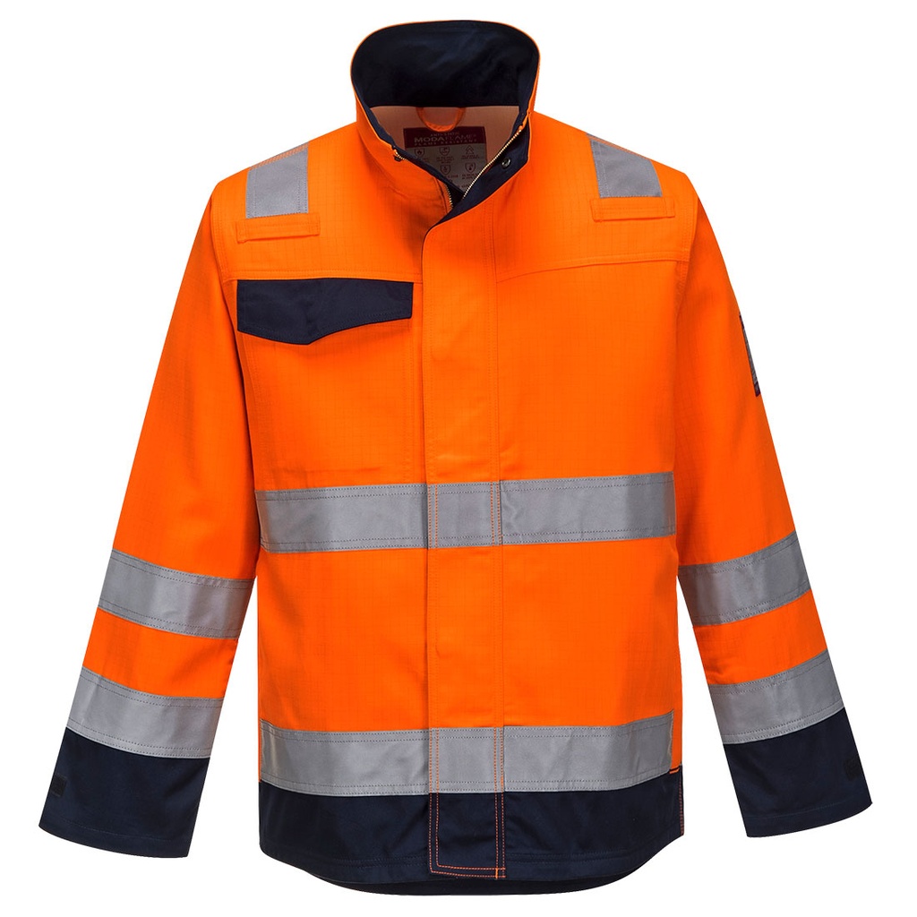 Veste ignifugée haute visibilité orange RIS Modaflame – Portwest MV35