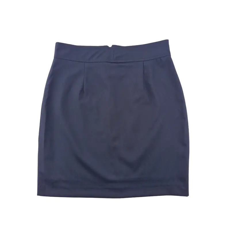 Jupe droite style crayon bleu marine