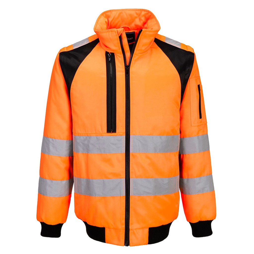 Blouson bomber haute visibilité polycoton éco – Portwest CD898