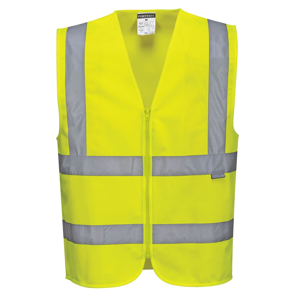 Gilet haute visibilité zippé 2 bandes – Portwest C375