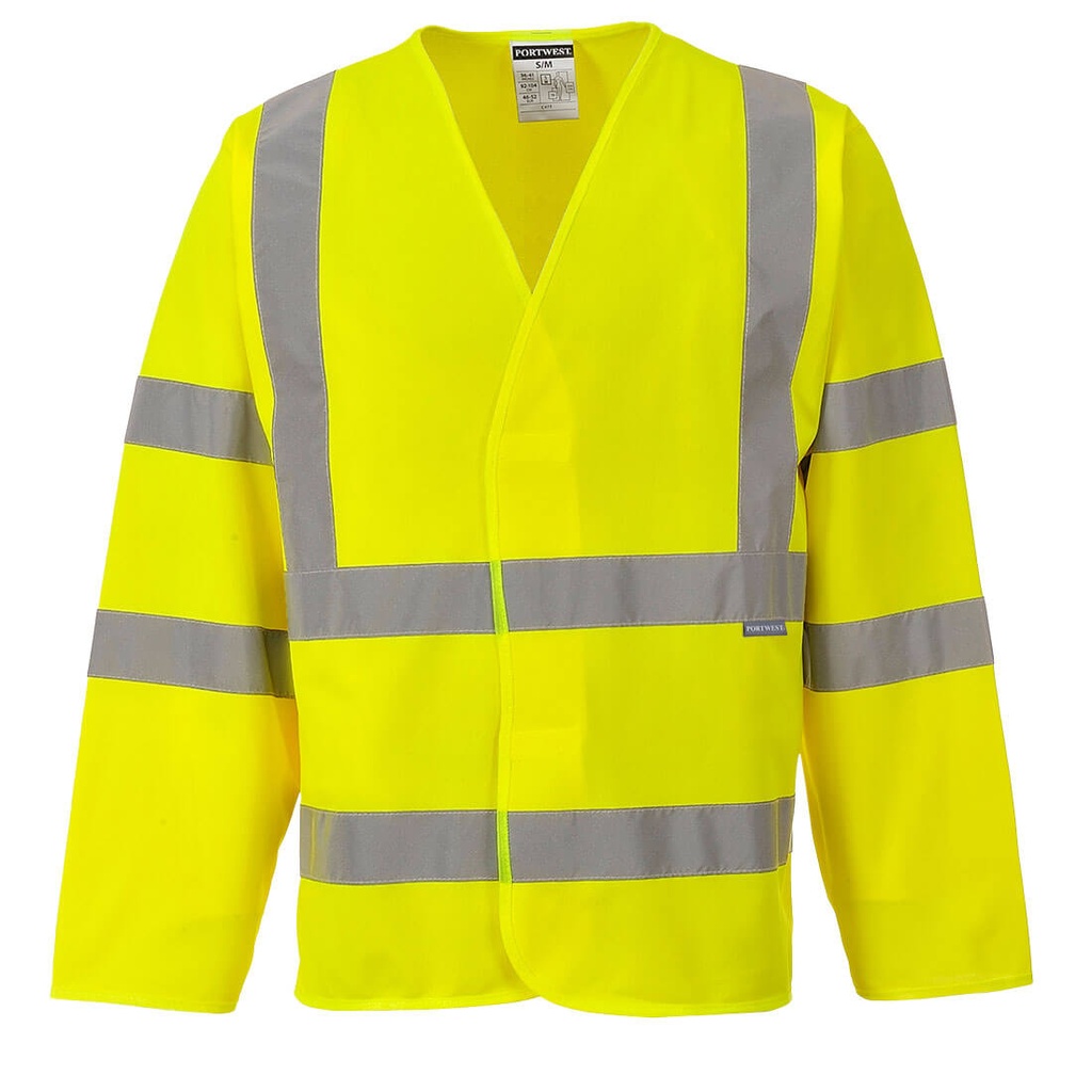 Gilet haute visibilité 2 bandes et baudrier à manches longues – Portwest C473