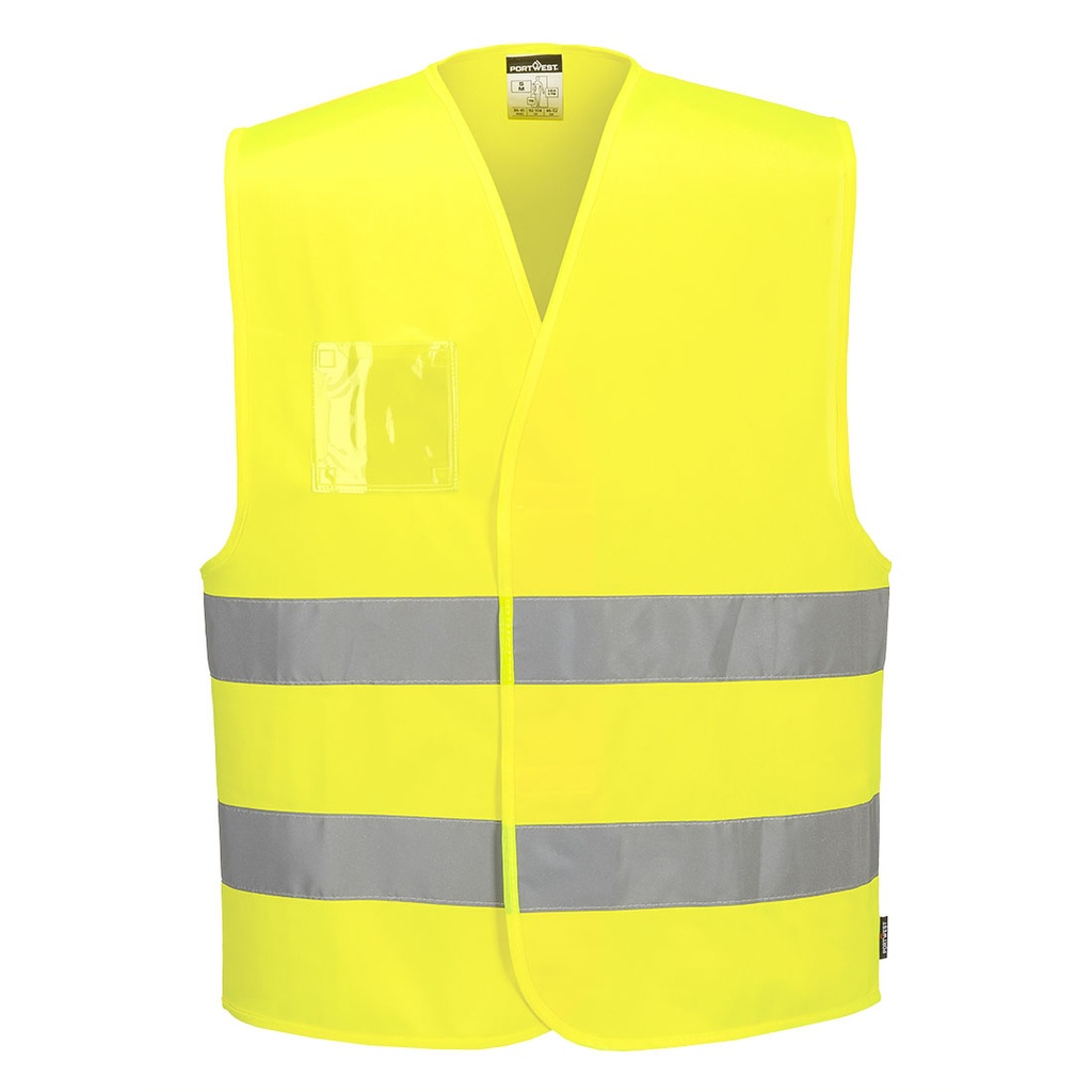 Gilet haute visibilité 2 bandes porte-badge – Portwest C475