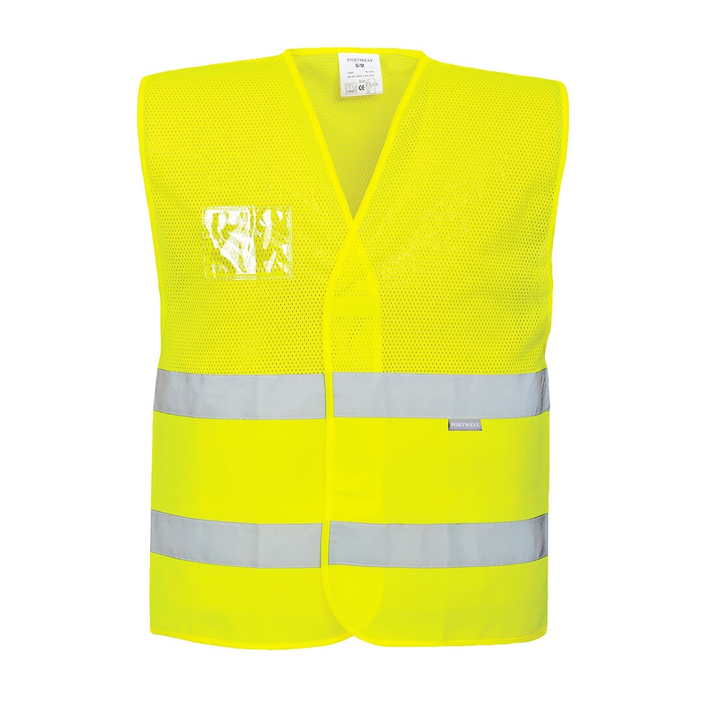 Gilet haute visibilité semi-maille porte-badge – Portwest C494