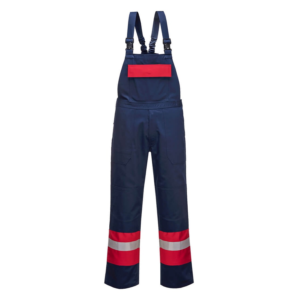 Cotte à bretelles ignifugée bicolore Bizflame Plus – Portwest FR57